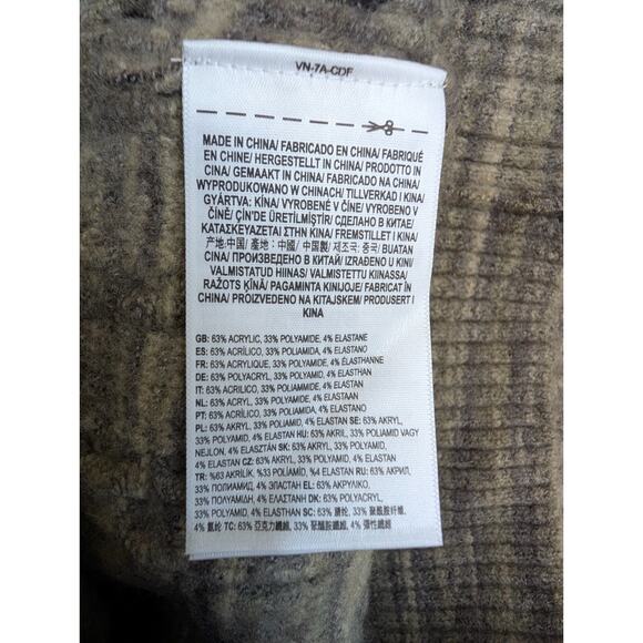 Vans Sweater Men Large Brown Heather Cable Knit Long Sleeve Crew Neck 000JZD NWT - Picture 4 of 4